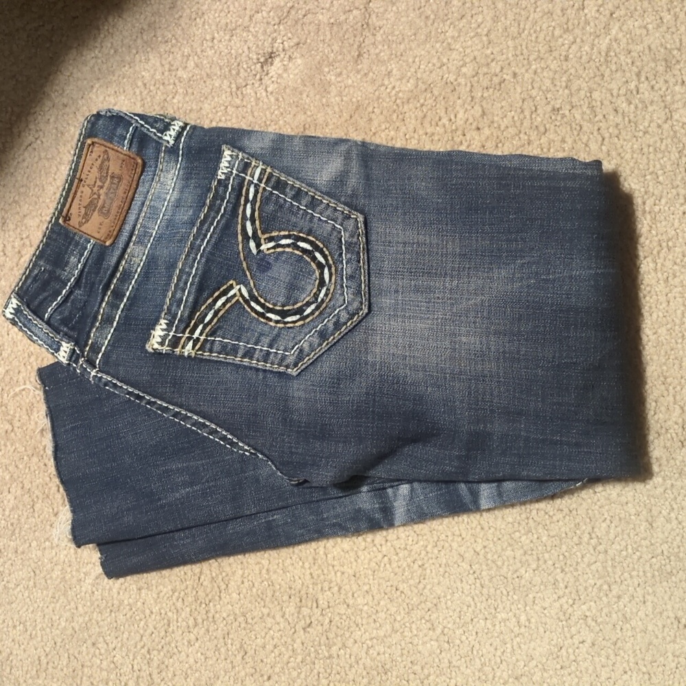 Women's big star cut off skinny cropped jeans 25